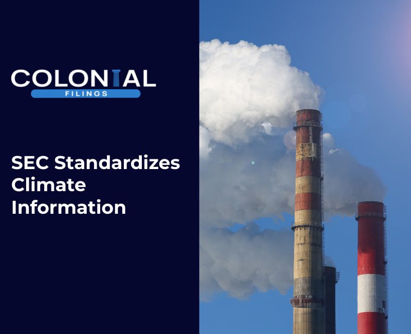 SEC Implements Regulations to Standardize Climate-Related Information for Investors
