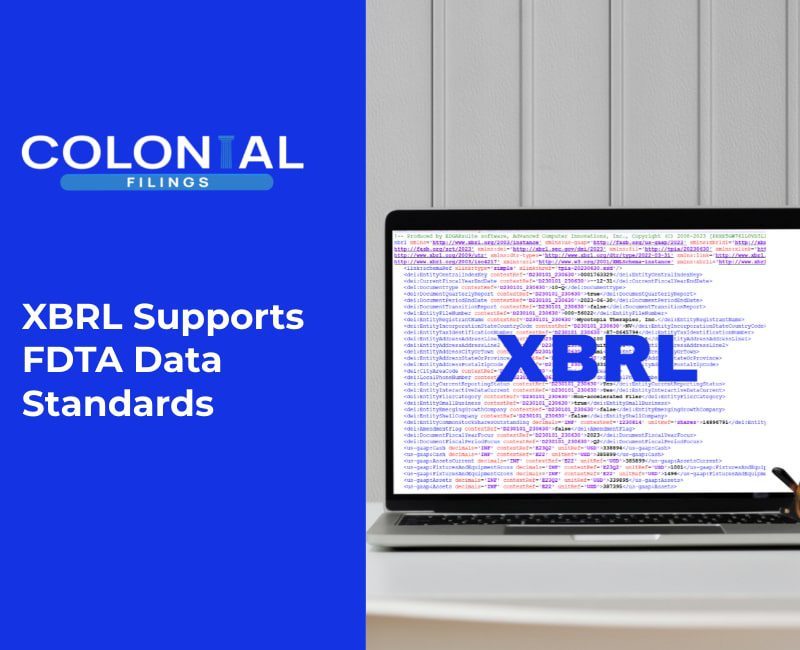 XBRL Supports FDTA Data Standards