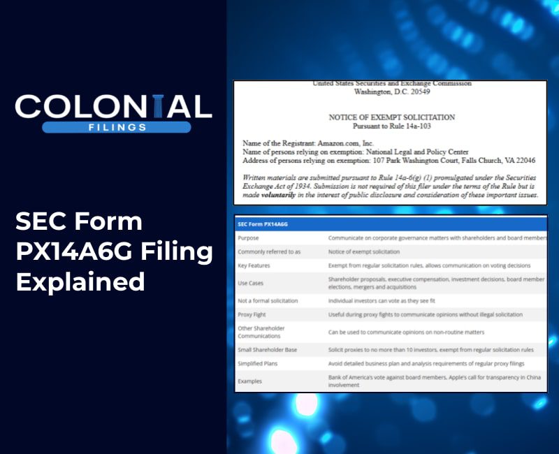 SEC Form PX14A6G File Explained