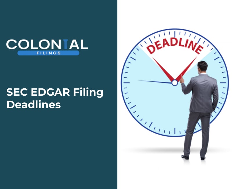 SEC EDGAR Filing Deadlines