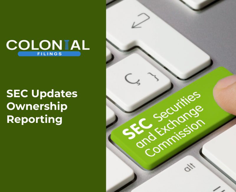 SEC Updates Ownership Reporting