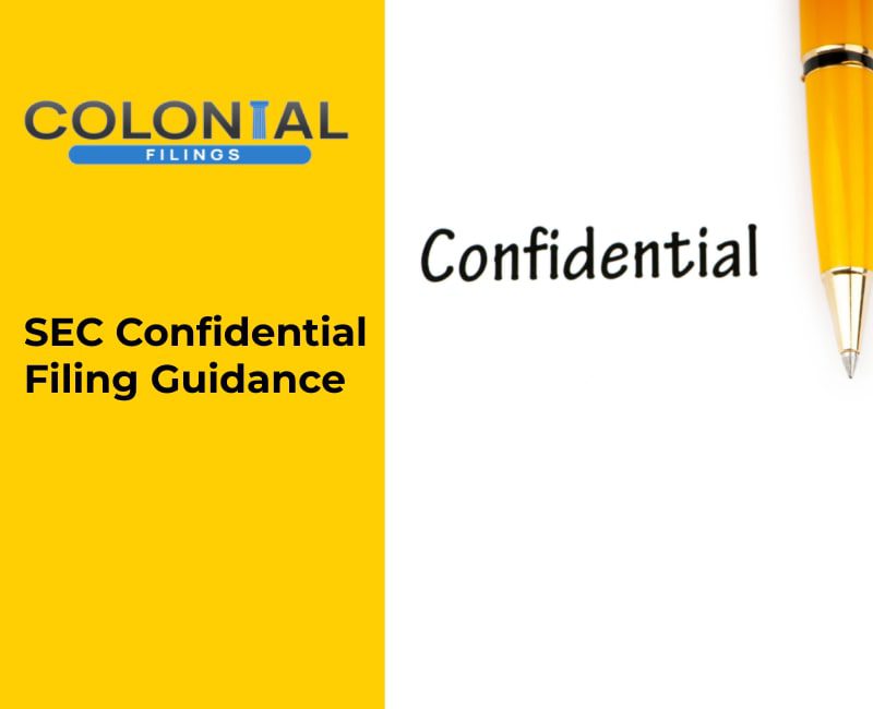 SEC confidential Filing Guidance
