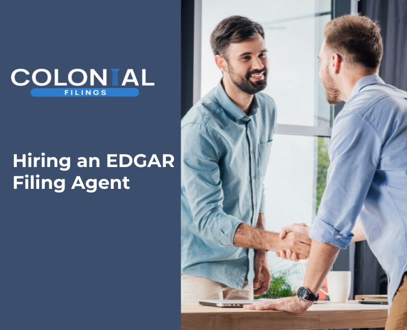 Hiring an EDGAR Filing Agent