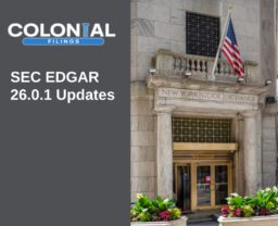 EDGAR 26.0.1 Updates